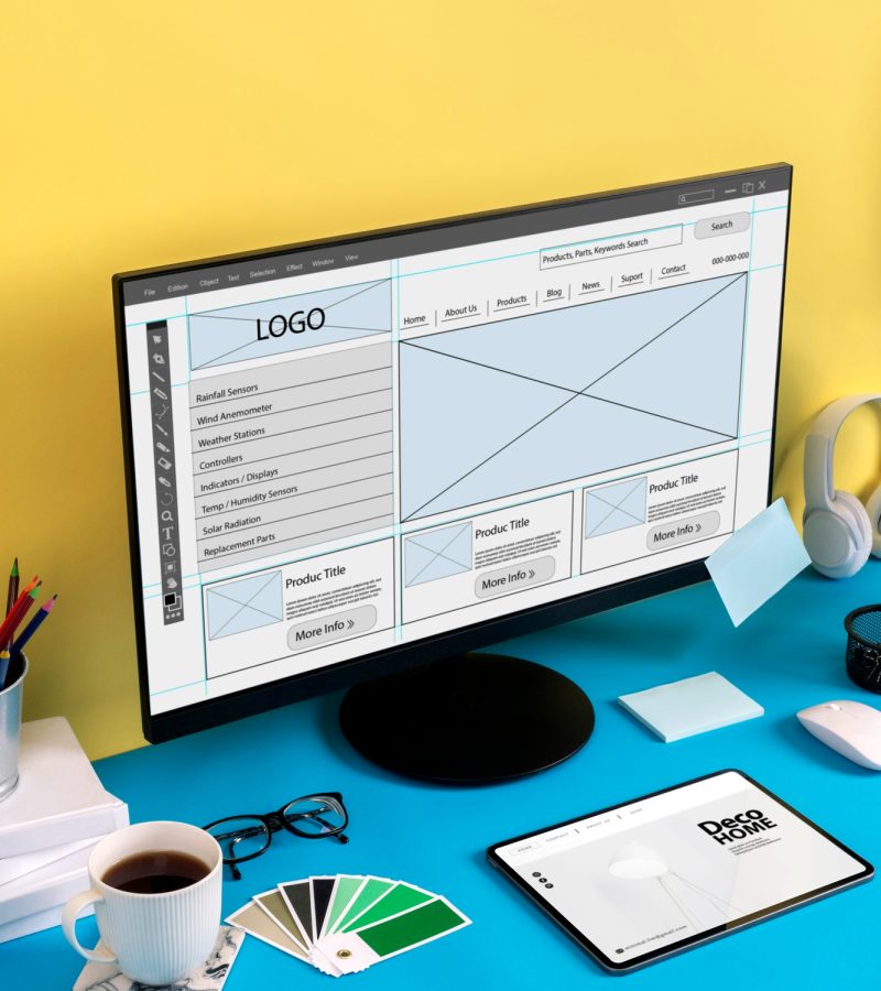 Website, social media kit